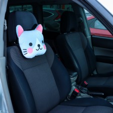 Pillow for the headrest Matech Cutie Line, 30 x 25 x 10 cm, gray, pink