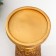 Polystone candlestick for 1 candle "Plant patterns" gold 25x9.5x9.5 cm