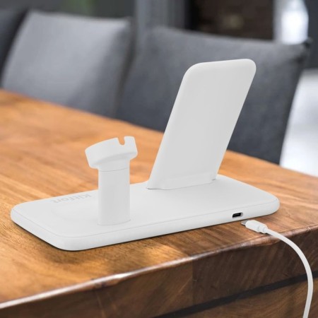 Charger station KitFort KT-3371-2, 22.5 watts, white color-5