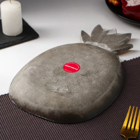 Fruit dish Vintage, 30 × 19 × 2 cm, gray color-2