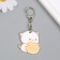 Acryl keychain "Kitten with a cracker" 4x3.4 cm