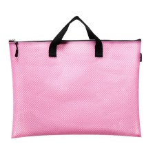 A3 folder with handles, PVC, lightning from above 20mm, Devente Armor, 450x330mm, pink