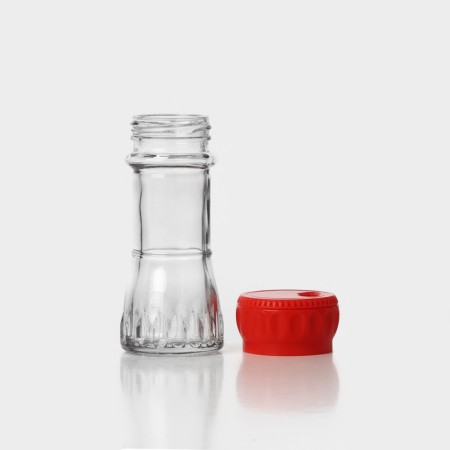 Three -position glass mill, 80 ml, red color-3