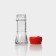Three -position glass mill, 80 ml, red color