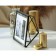 Photo frame Metal in 1 photo 10x15 cm "Loft. 3D Line" Black 20x15x6 cm