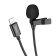 The loop microphone Hoco L14, Lightning, 2 m, black