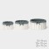 A set of handmade interior baskets LadOM, round, 3 pcs, size: 15 × 15 × 9 cm, 19 × 19 × 10 cm, 23 × 23 × 11 cm