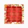 Box for 9 sweets with cells “March 8” 14.5 x 14.5 x 3.5 cm