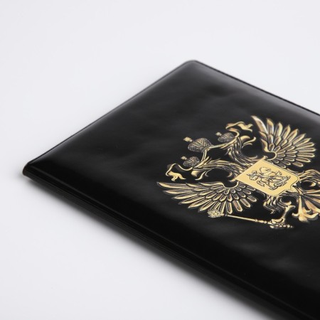 Cover for passport, black color-4