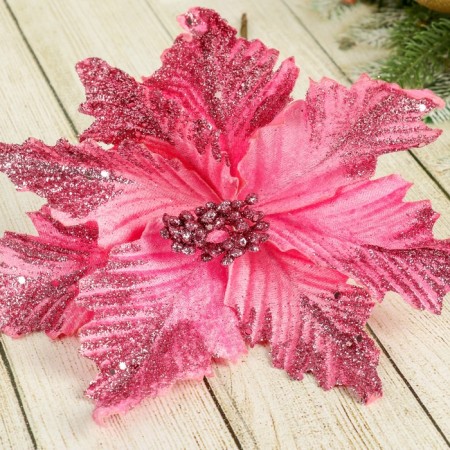 Decor "Winter Flower" Reed, 23x19 cm, pink-1
