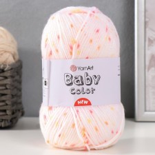 Пряжа "Baby color" 100% акрил 150м/50гр (215 оранж.желт)