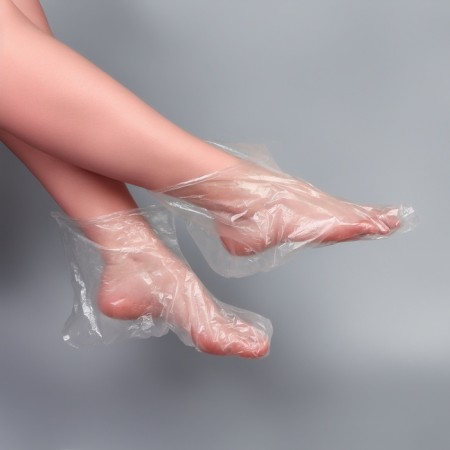Disposable socks, for paraffin therapy, set of 50 pcs, the color is transparent-3