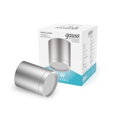 Gauss Overhead lamp, 6W LED, 4100K, 420LM, chromium color