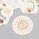 Stickers for creativity "Hats and Flowers" set 46 pcs 4.4x4.4x1.1 cm