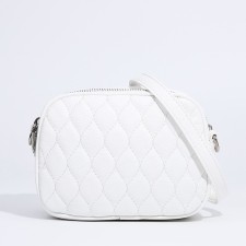 Bag Cross-Bodi with a zipper, white color