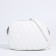 Bag Cross-Bodi with a zipper, white color