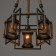 Caus -chandelier "MADILAL" 3HE27 Black 40x42x64cm Bayerlux