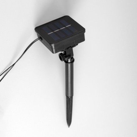 Garland “thread” 2.7 m with nozzles “white balls”, ip44, dark thread, 10 LED, glow warm white, 8 modes, solar battery-5