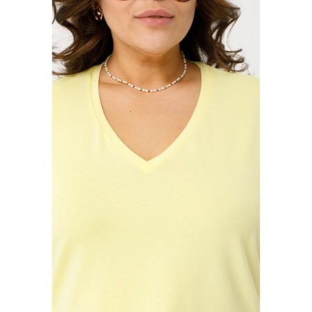 T -shirt female, size 54, yellow color-4