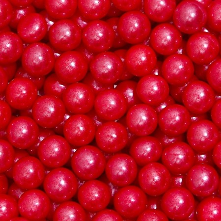 Confectionery sprinkling balls 7 mm, red, 50 g