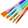 A set of hands is nylon 5 pieces, flat, with colored handles, with rubber holders