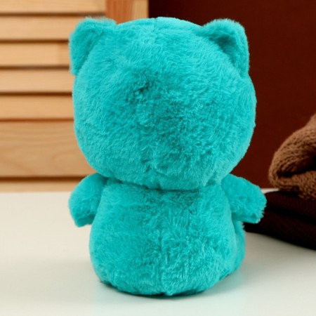 Soft toy "smile", 22 cm, turquoise color-2