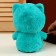 Soft toy "smile", 22 cm, turquoise color