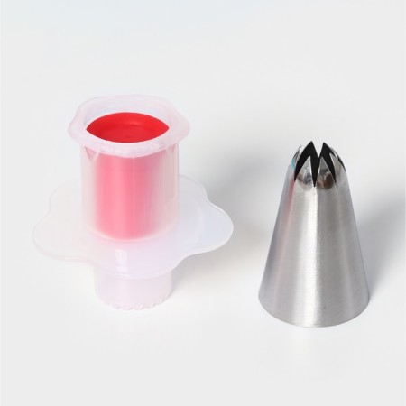 Confectionery set for dilapers, confectionery bag 1 pc, nozzle 2 pcs, form 50 pcs-2