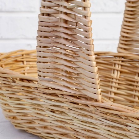 Product basket, 45 × 23 × 10/35 cm, manual weaving, willow-3
