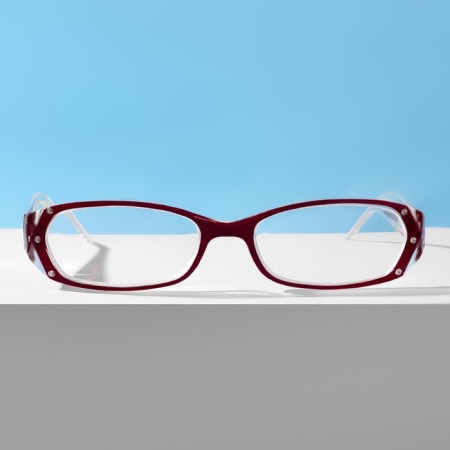 Ready glasses east 8852, burgundy color, bending pipe, -2.5-4