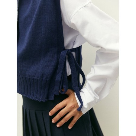 Knitted children's vests Amarobaby Bow, height 140 cm, blue color-6