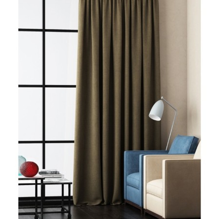 Non -combustible curtain "Eclipsso", size 145 x 280 cm, brown color
