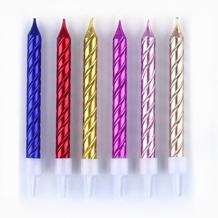 Candles for the cake, multi -colored, 6 pcs.-2