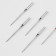Needles for flat -haired cars, for Jersey, No. 80, 5 pcs