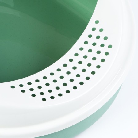 A tray for cats with an side without a Cosmo grid 51.9 x37.8 x 21.3 cm, green-4