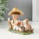 Souvenir Polystone "A boy in a clearing reads a book with a dog" 11x5.5x8.5 cm