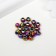 Glass beads, 6 mm, 20 pcs. rainbow