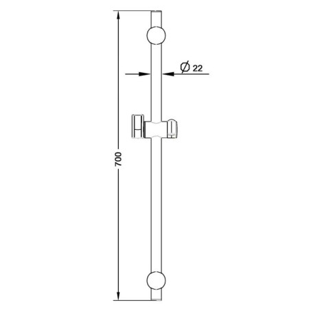 Shower snake esko sr725, color chrome-1