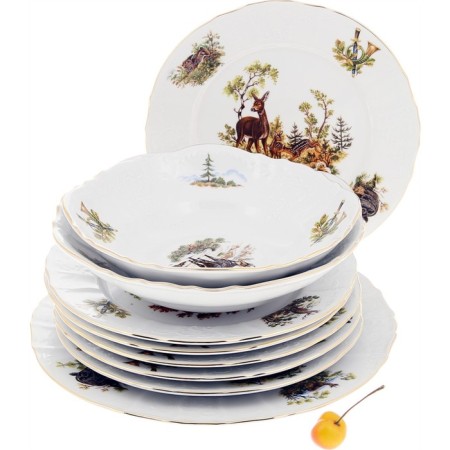Dining set 6/24 BERNADOTTE, Decor "Hunting Stories", 24 subjects-5