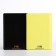 Gift set: 2 covers for passport, black/yellow color