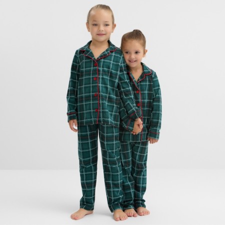 New Year. PAZHAMA Children's KAFTAN Green Mood, size 30 (98-104 cm)