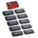 Rubber cord patch PR-12, for radial tires, 70x120 mm, 1 layer of cord, set 10 pcs