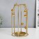 Climber Metal "Golden Balls" gold 14x14x26 cm