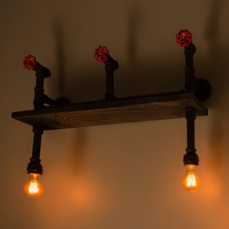 Scoop "shelf" 2he27 40w Black 43x34x21cm-2