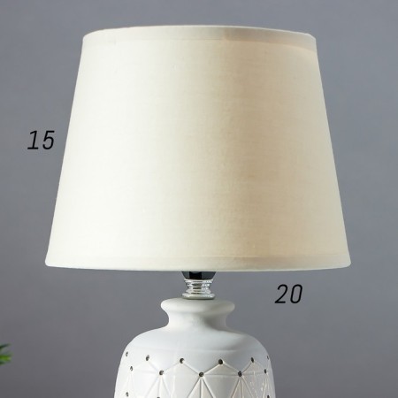 HELP lamp 16735/1wt E14 40W White H.31cm Risalux-3