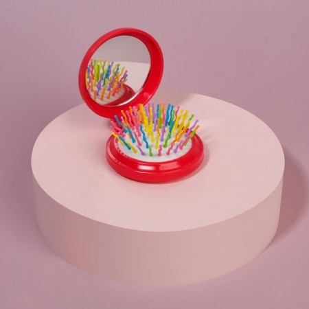 The comb is massage, folding, with a mirror, D = 6.5 cm, Mix drawing-8