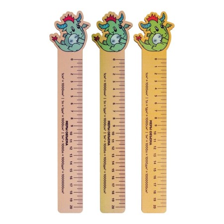 Green Dragon ruler Mix 28x5.5 cm