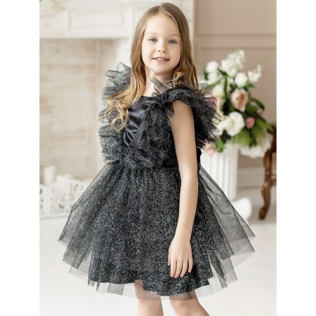 Emmy dress, height 104 cm, black color-1