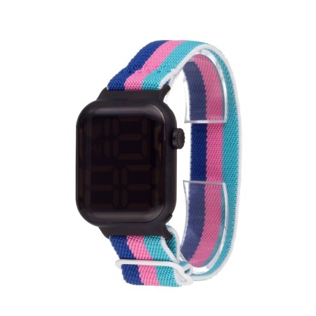 Electronic watch watches with a textile strap, moisture -proof, Mix strap-2