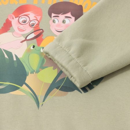 Folder (Hoody) Children's Minaku: Exclusive Print, Olive color, Oversize growth 104 cm-2